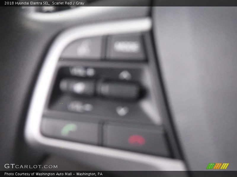 Scarlet Red / Gray 2018 Hyundai Elantra SEL