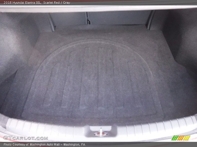 Scarlet Red / Gray 2018 Hyundai Elantra SEL
