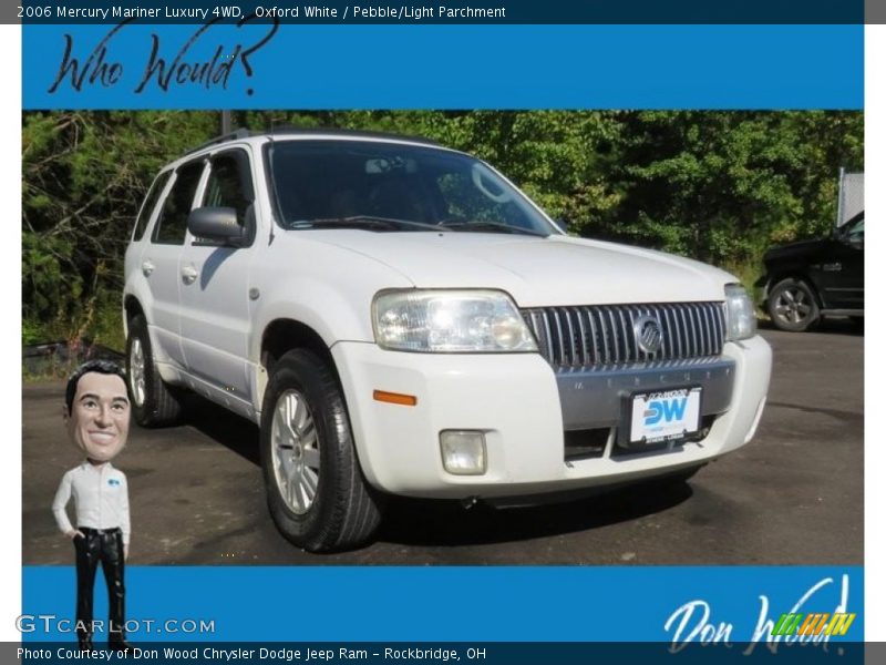 Oxford White / Pebble/Light Parchment 2006 Mercury Mariner Luxury 4WD