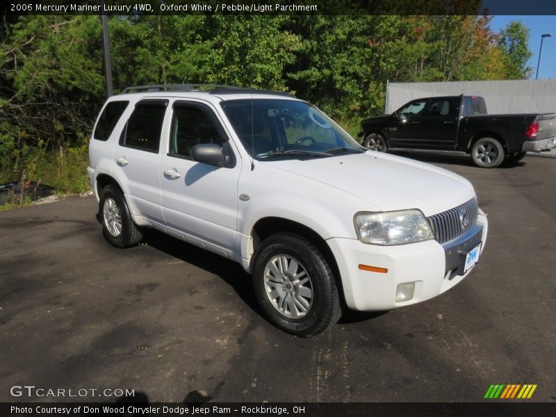 Oxford White / Pebble/Light Parchment 2006 Mercury Mariner Luxury 4WD
