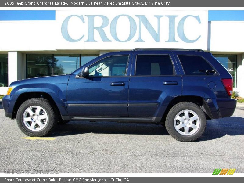 Modern Blue Pearl / Medium Slate Gray/Dark Slate Gray 2009 Jeep Grand Cherokee Laredo