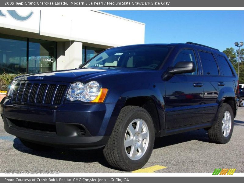 Modern Blue Pearl / Medium Slate Gray/Dark Slate Gray 2009 Jeep Grand Cherokee Laredo