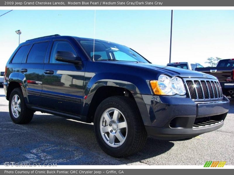 Modern Blue Pearl / Medium Slate Gray/Dark Slate Gray 2009 Jeep Grand Cherokee Laredo