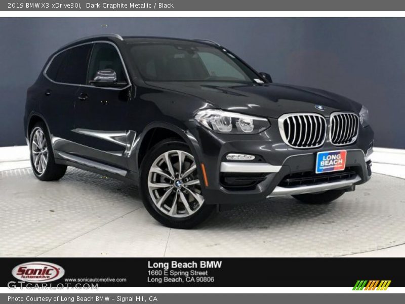 Dark Graphite Metallic / Black 2019 BMW X3 xDrive30i