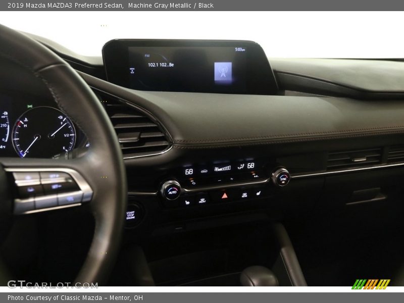Machine Gray Metallic / Black 2019 Mazda MAZDA3 Preferred Sedan