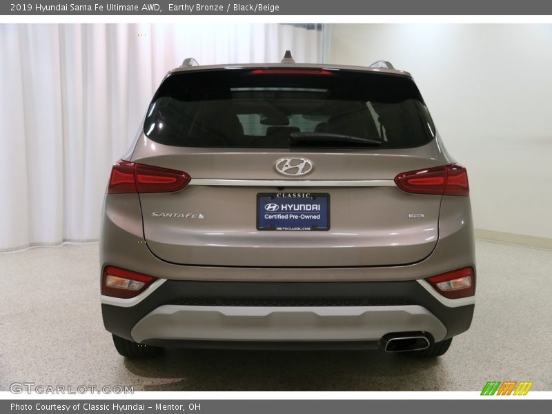 Earthy Bronze / Black/Beige 2019 Hyundai Santa Fe Ultimate AWD