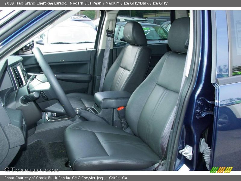 Modern Blue Pearl / Medium Slate Gray/Dark Slate Gray 2009 Jeep Grand Cherokee Laredo