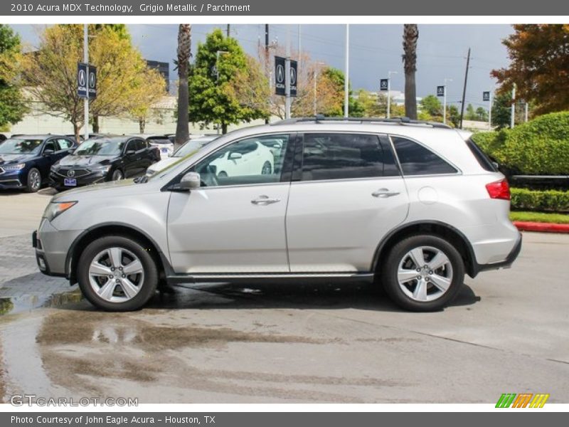 Grigio Metallic / Parchment 2010 Acura MDX Technology