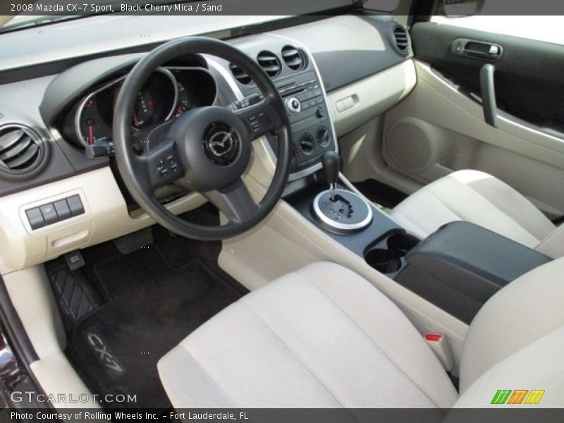Black Cherry Mica / Sand 2008 Mazda CX-7 Sport