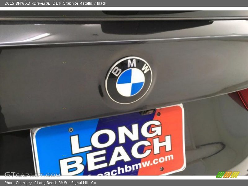 Dark Graphite Metallic / Black 2019 BMW X3 xDrive30i