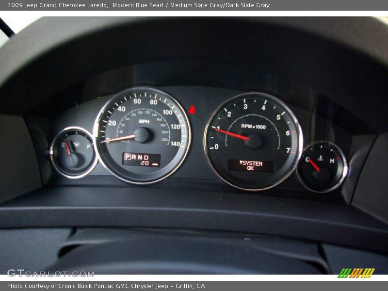 Modern Blue Pearl / Medium Slate Gray/Dark Slate Gray 2009 Jeep Grand Cherokee Laredo