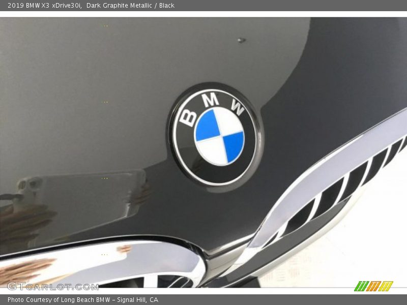 Dark Graphite Metallic / Black 2019 BMW X3 xDrive30i