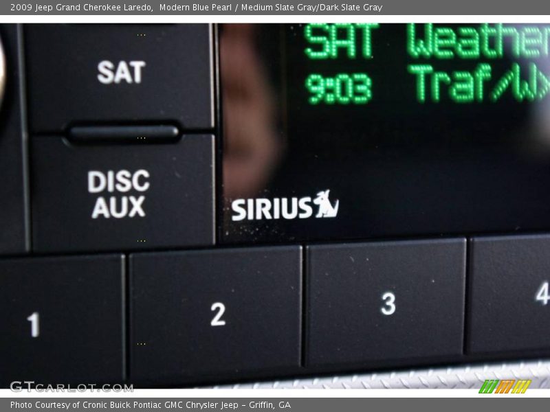 Modern Blue Pearl / Medium Slate Gray/Dark Slate Gray 2009 Jeep Grand Cherokee Laredo