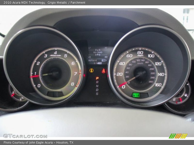 Grigio Metallic / Parchment 2010 Acura MDX Technology