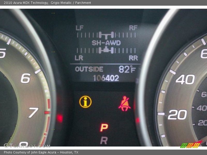Grigio Metallic / Parchment 2010 Acura MDX Technology