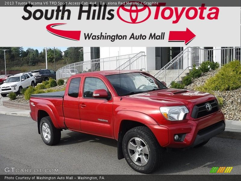 Barcelona Red Metallic / Graphite 2013 Toyota Tacoma V6 TRD Sport Access Cab 4x4