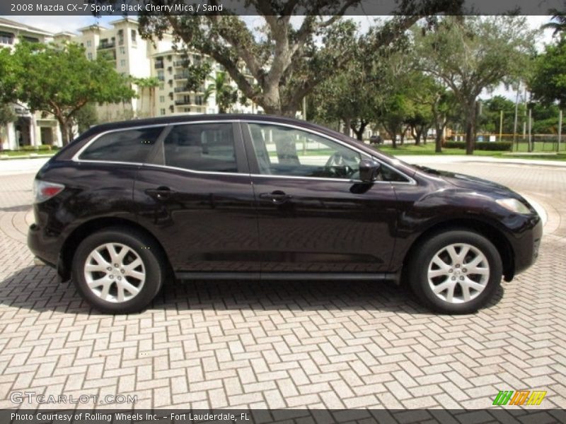 Black Cherry Mica / Sand 2008 Mazda CX-7 Sport