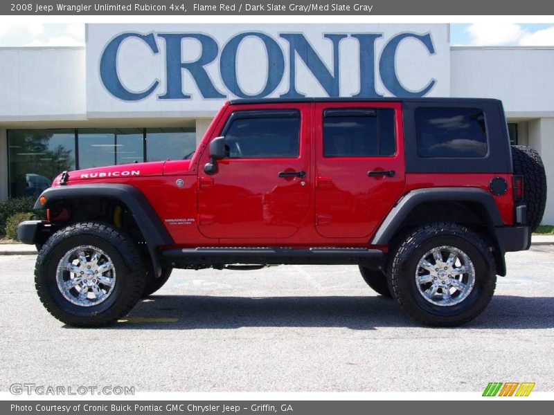 Flame Red / Dark Slate Gray/Med Slate Gray 2008 Jeep Wrangler Unlimited Rubicon 4x4
