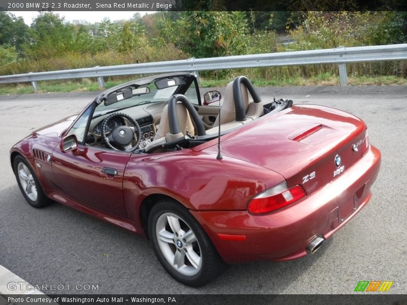 Siena Red Metallic / Beige 2000 BMW Z3 2.3 Roadster