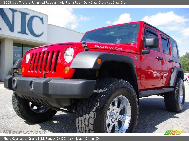 Flame Red / Dark Slate Gray/Med Slate Gray 2008 Jeep Wrangler Unlimited Rubicon 4x4