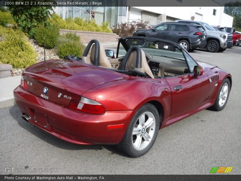 Siena Red Metallic / Beige 2000 BMW Z3 2.3 Roadster