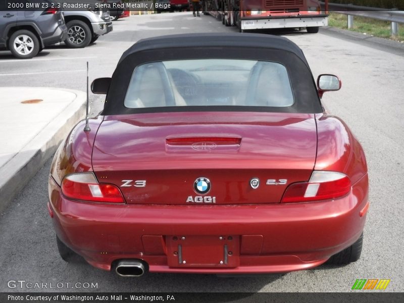 Siena Red Metallic / Beige 2000 BMW Z3 2.3 Roadster