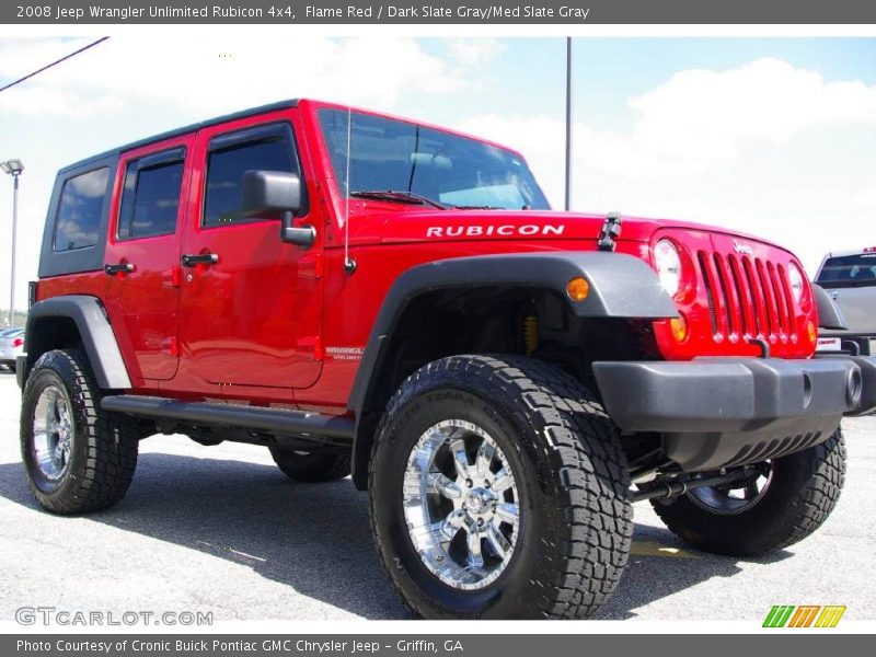 Flame Red / Dark Slate Gray/Med Slate Gray 2008 Jeep Wrangler Unlimited Rubicon 4x4