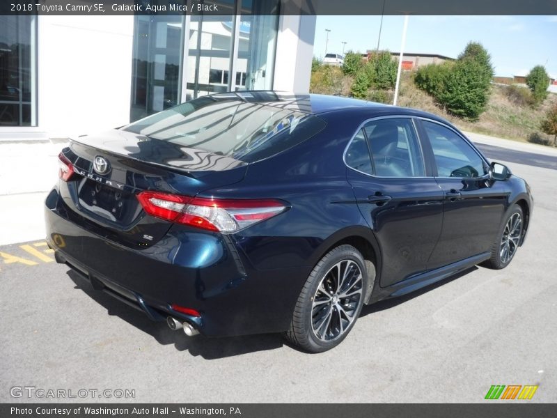 Galactic Aqua Mica / Black 2018 Toyota Camry SE