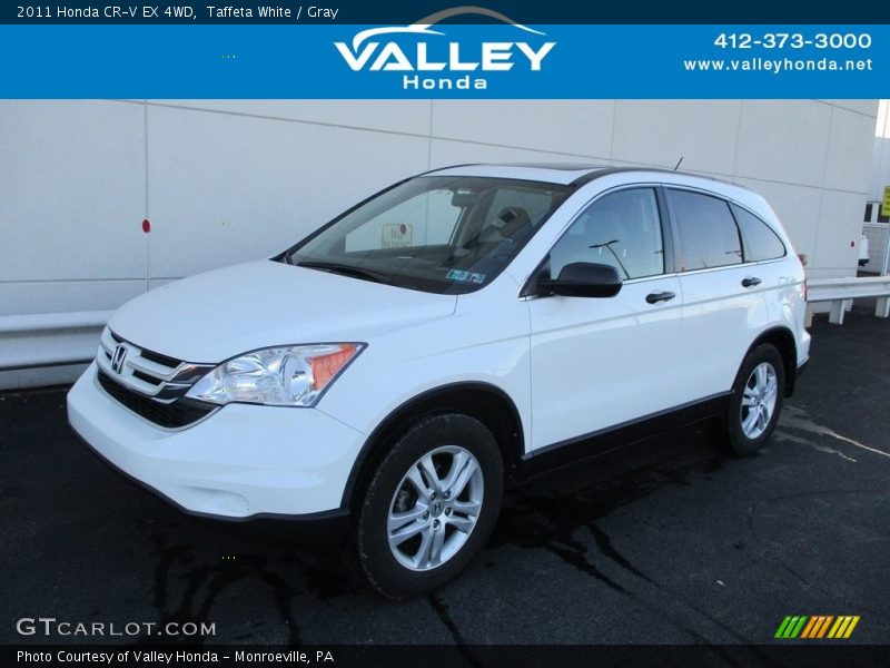 Taffeta White / Gray 2011 Honda CR-V EX 4WD