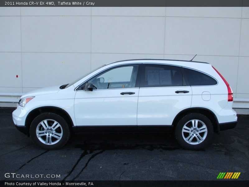 Taffeta White / Gray 2011 Honda CR-V EX 4WD