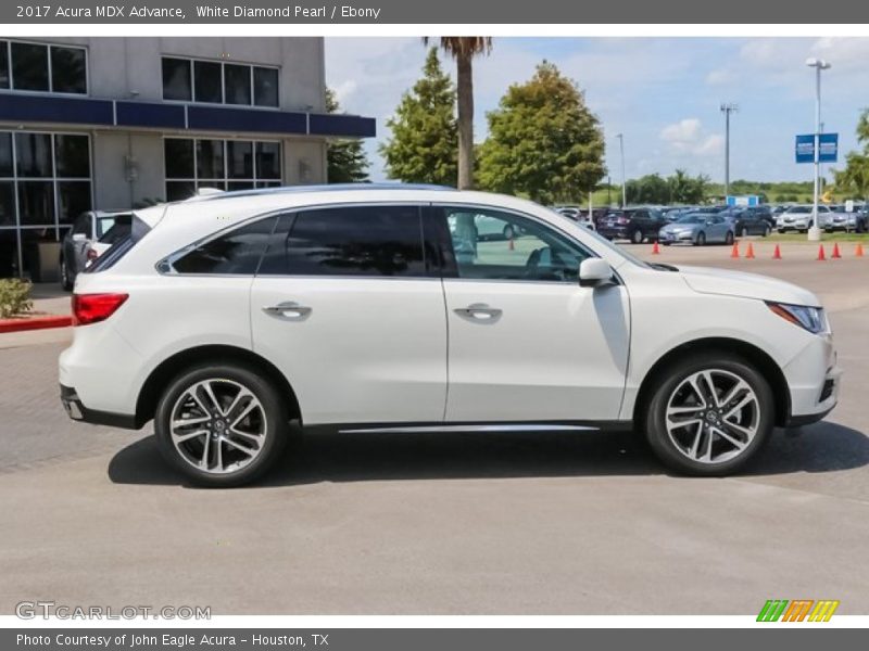 White Diamond Pearl / Ebony 2017 Acura MDX Advance