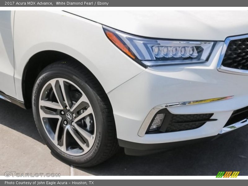 White Diamond Pearl / Ebony 2017 Acura MDX Advance