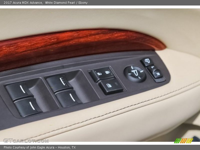White Diamond Pearl / Ebony 2017 Acura MDX Advance