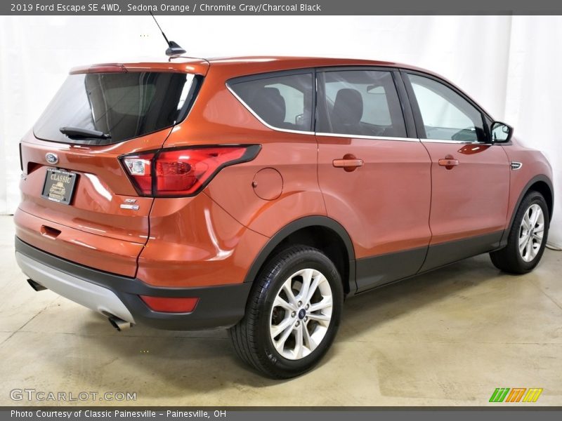 Sedona Orange / Chromite Gray/Charcoal Black 2019 Ford Escape SE 4WD