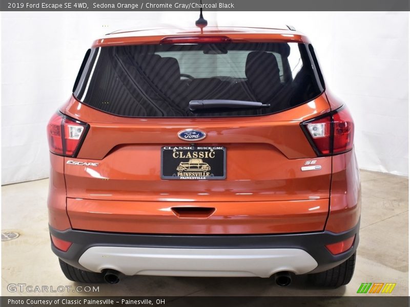 Sedona Orange / Chromite Gray/Charcoal Black 2019 Ford Escape SE 4WD