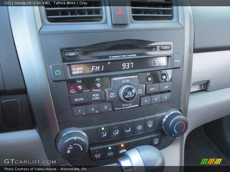 Taffeta White / Gray 2011 Honda CR-V EX 4WD