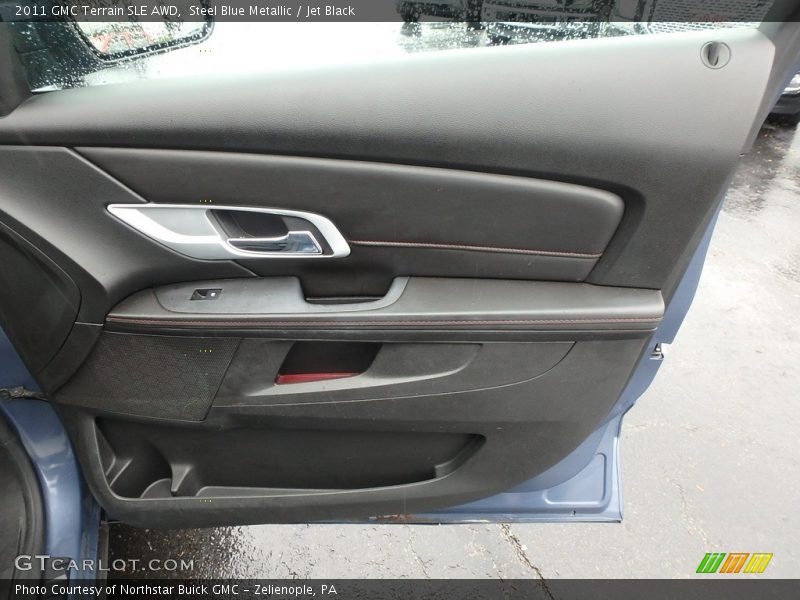 Steel Blue Metallic / Jet Black 2011 GMC Terrain SLE AWD