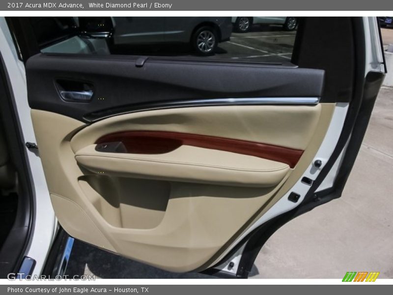 White Diamond Pearl / Ebony 2017 Acura MDX Advance