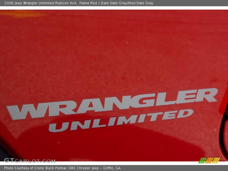 Flame Red / Dark Slate Gray/Med Slate Gray 2008 Jeep Wrangler Unlimited Rubicon 4x4