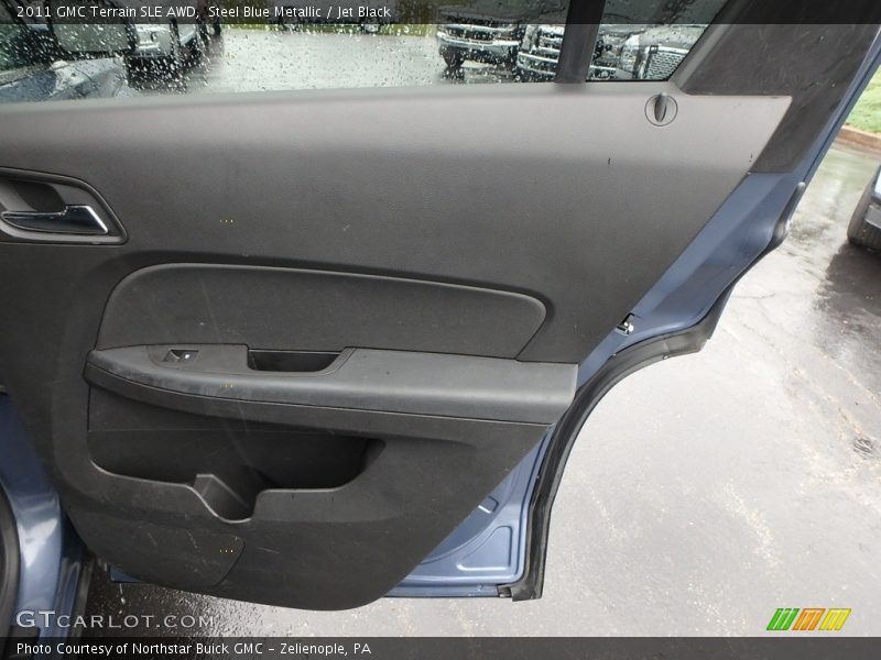 Steel Blue Metallic / Jet Black 2011 GMC Terrain SLE AWD