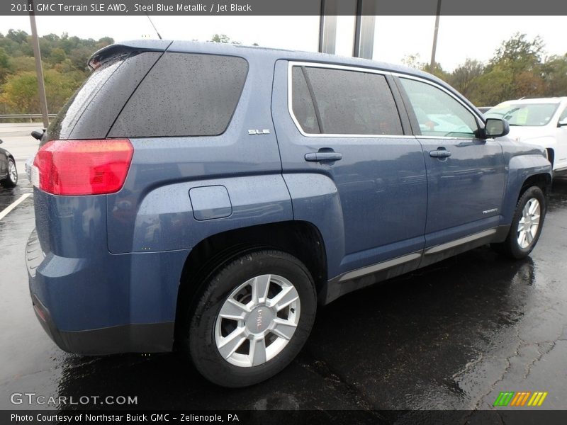 Steel Blue Metallic / Jet Black 2011 GMC Terrain SLE AWD