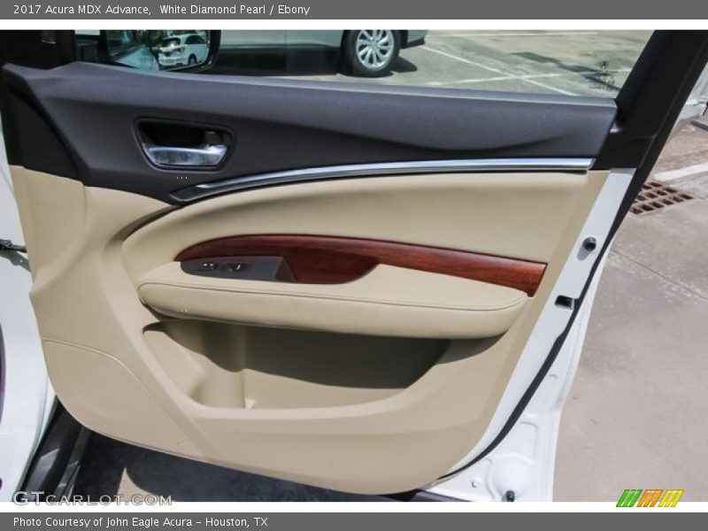 White Diamond Pearl / Ebony 2017 Acura MDX Advance