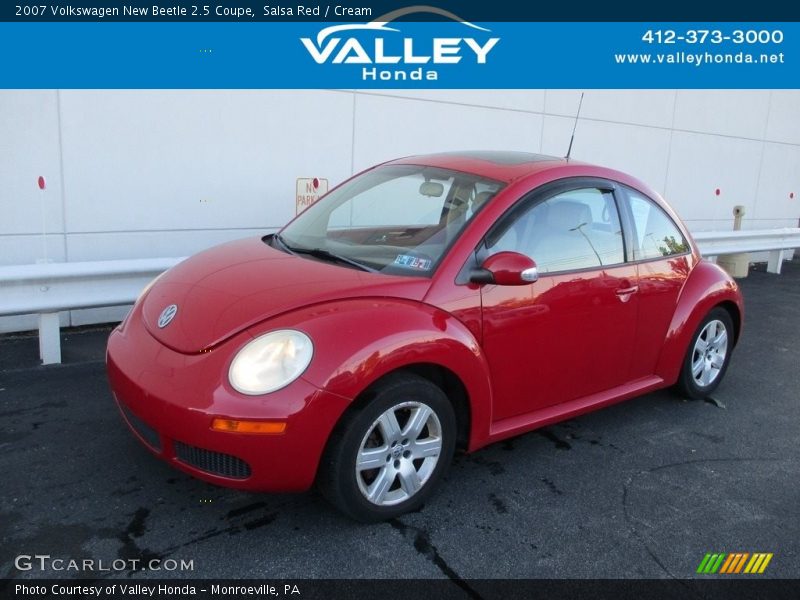 Salsa Red / Cream 2007 Volkswagen New Beetle 2.5 Coupe