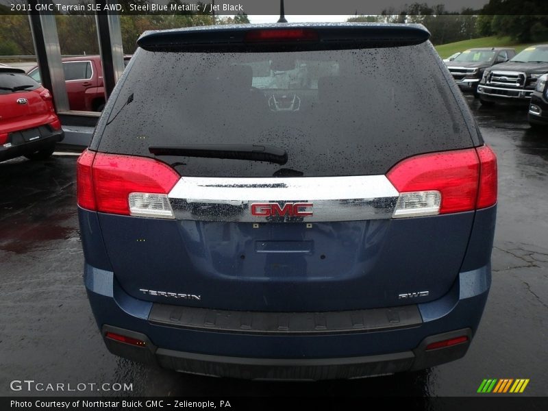 Steel Blue Metallic / Jet Black 2011 GMC Terrain SLE AWD