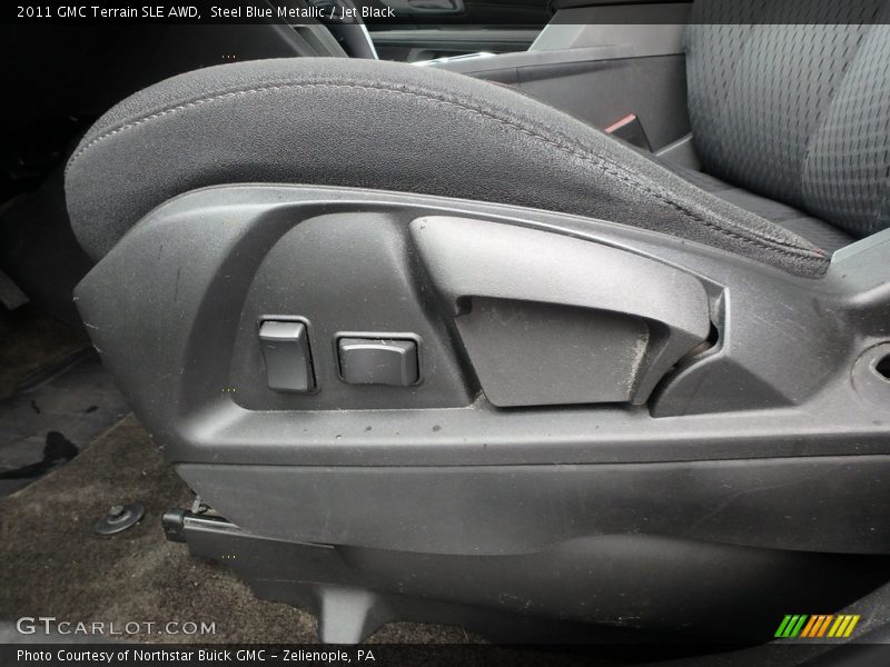 Steel Blue Metallic / Jet Black 2011 GMC Terrain SLE AWD