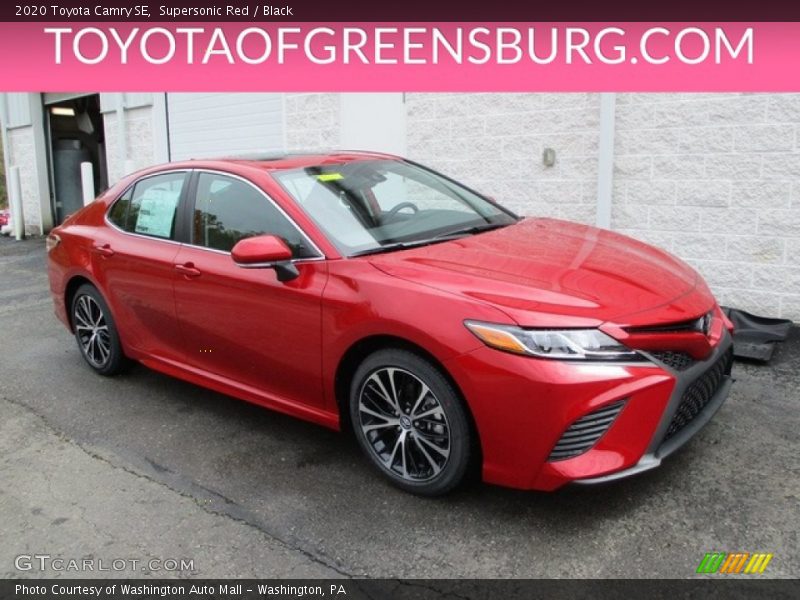 Supersonic Red / Black 2020 Toyota Camry SE