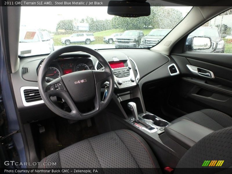 Steel Blue Metallic / Jet Black 2011 GMC Terrain SLE AWD