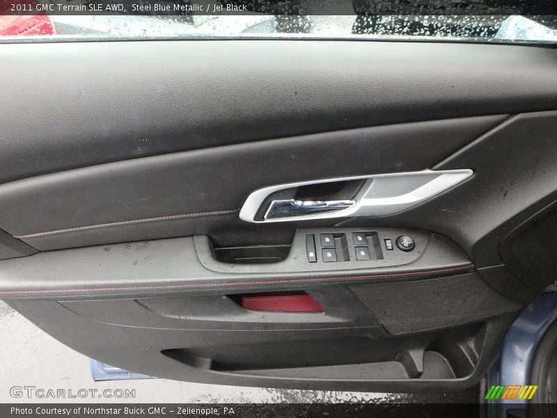 Steel Blue Metallic / Jet Black 2011 GMC Terrain SLE AWD