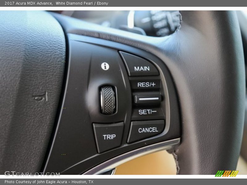 White Diamond Pearl / Ebony 2017 Acura MDX Advance