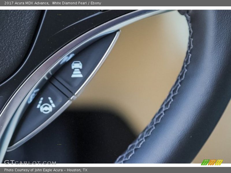 White Diamond Pearl / Ebony 2017 Acura MDX Advance